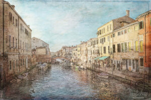 Venedig Stadtansicht im Stil von Canaletto